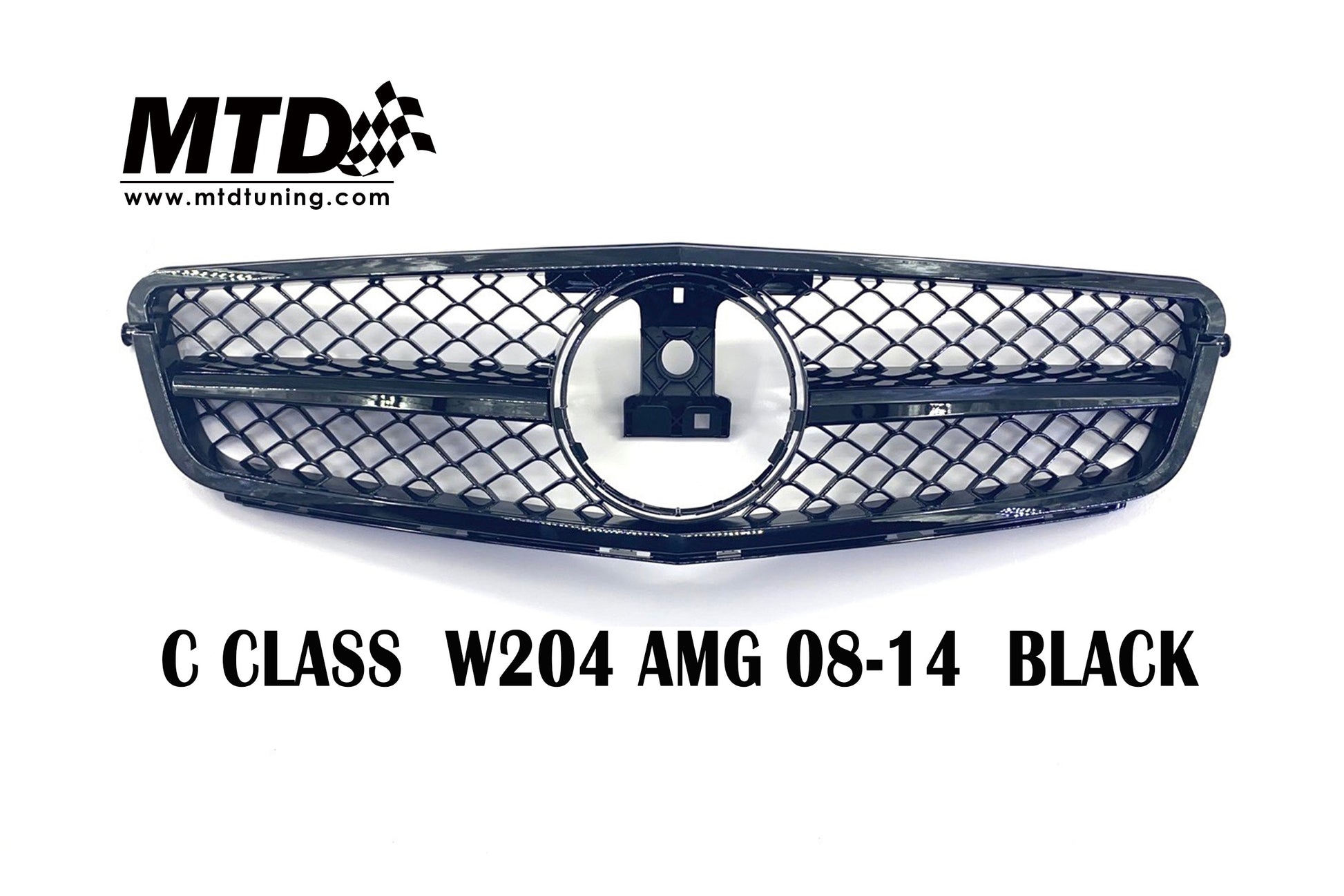 Mercedes-Benz C Class W204 Front Grille AMG 08-14 Black 