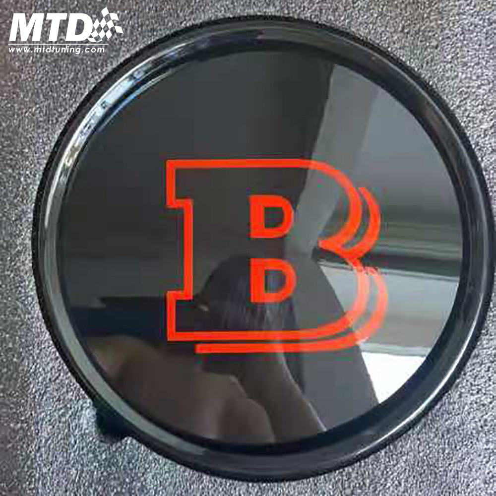 red brabus front grille badge