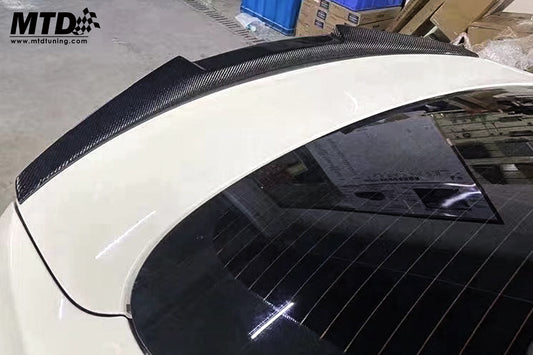 Carbon Fiber Spoiler(M4) For White BMW 5 Series