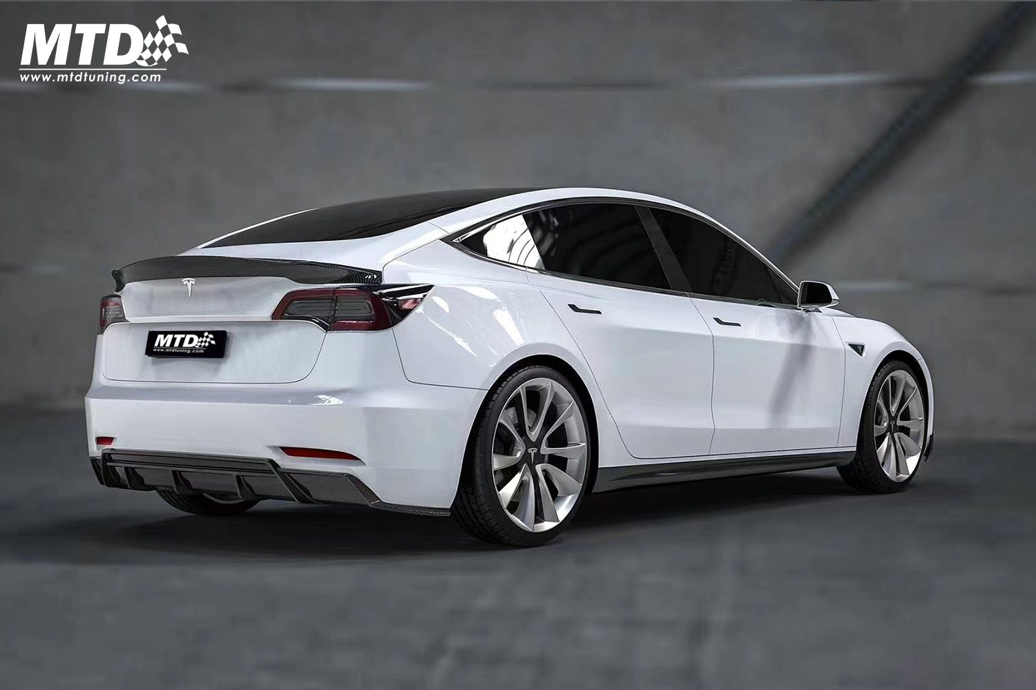 The Tesla Model Y Rear Diffuser - Mtdtuning