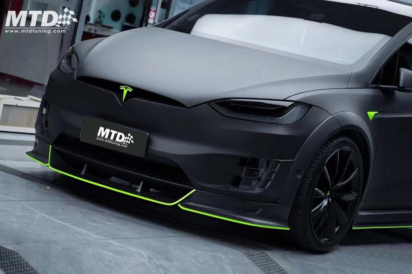 Tesla Model X Front Lip Carbon Fiber Body kits